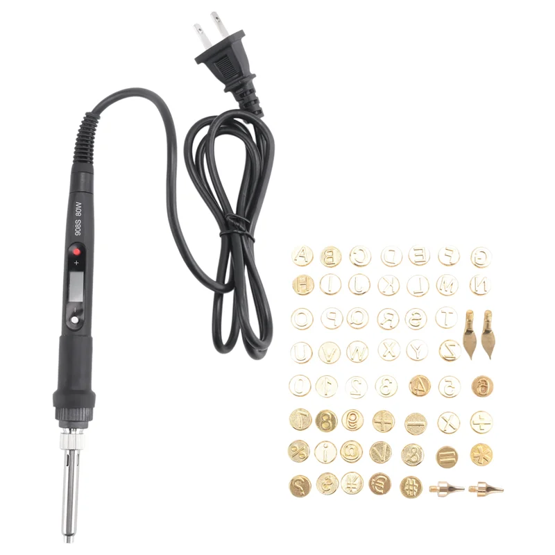 

A33Z-Набор для выжигания древесины с буквами, набор для выжигания древесины/кожи своими руками, набор трафаретов для паяльника с буквами, вилка стандарта США