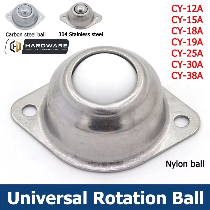 1-10pcs Roller Ball Transfer Bearing Caster Round Durable Wheel Caster Omni Ball Transfer Unit Cy-12a/15a/18a/19a/25a/30a/38a