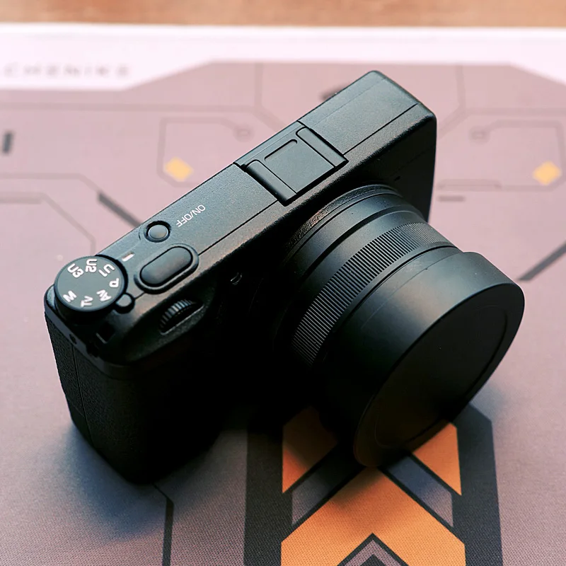 Ricoh GR III GR IIIX GR3 GR3x 표준 Fitlers용 총검 금속 사각형 렌즈 후드는 어두운 모서리 없이 설치할 수 있습니다.