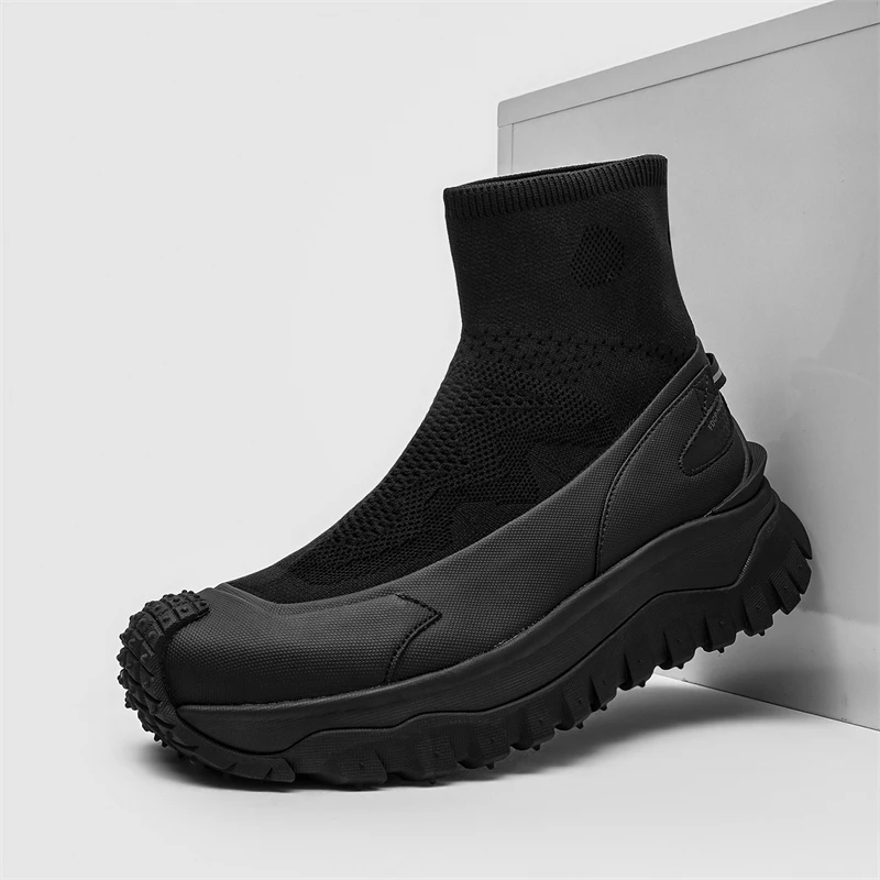 european-station-autumn-winter-new-splicing-men-boots-knitted-height-increase-naughty-handsome-chelsea-fashion-boots