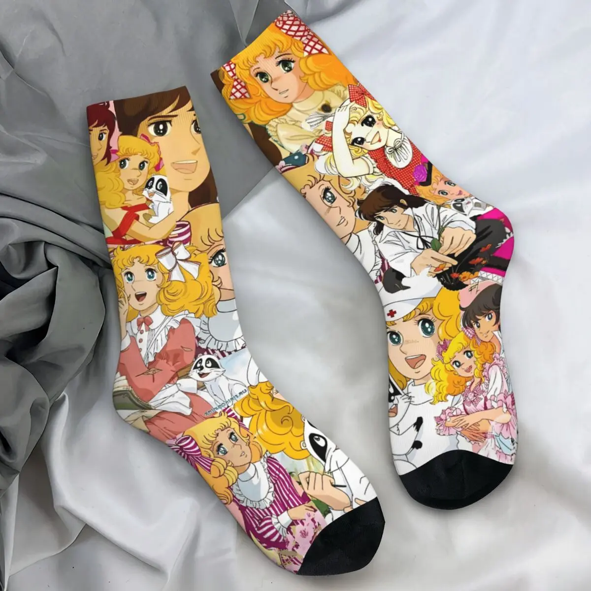 

Носки в стиле аниме Candy Candy And Terry, зимние чулки, корейские мужские дышащие носки для взрослых, дизайнерские нескользящие носки для скалолазания