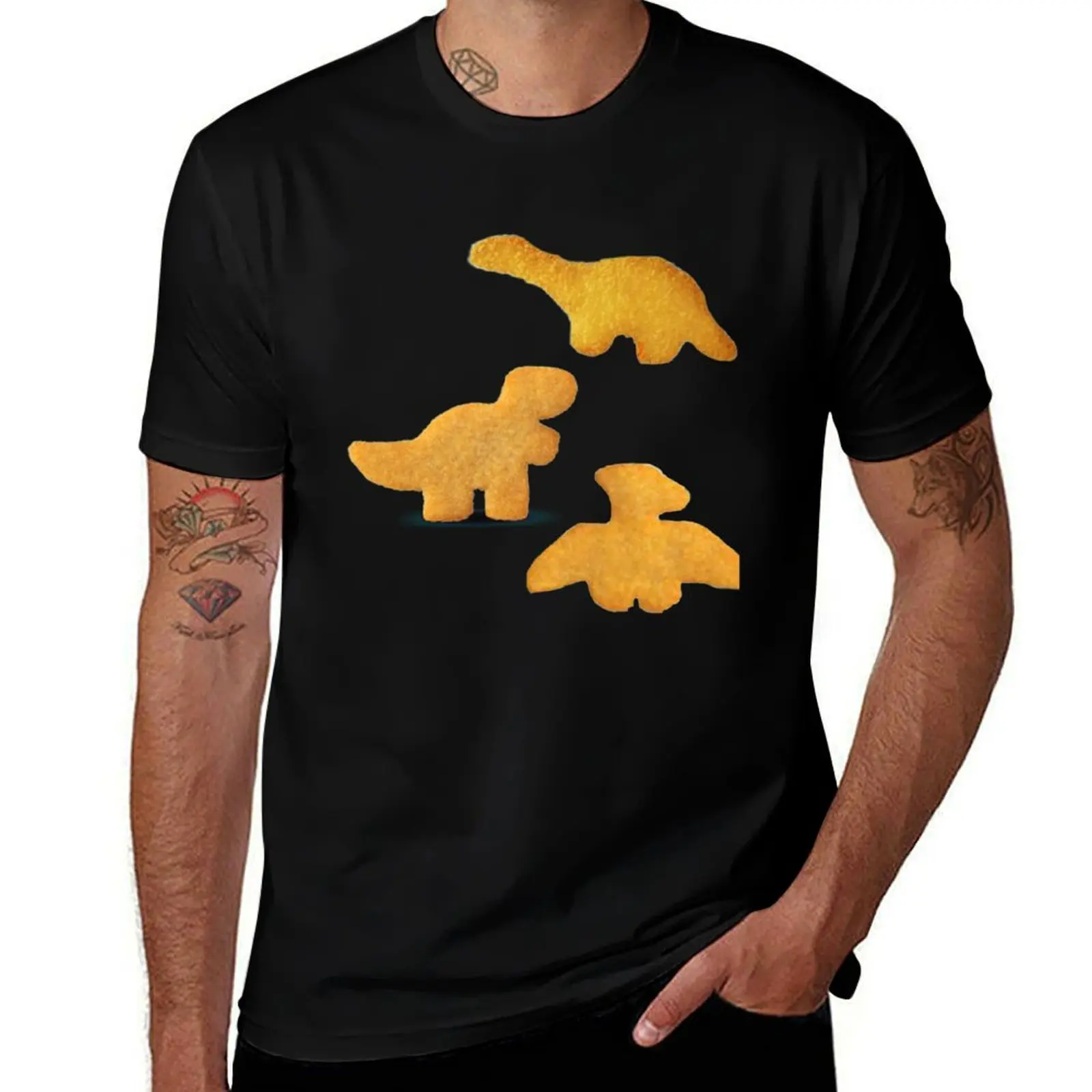 

Dino nuggets T-Shirt printed t shirts for man man t shirts for men T-Shirt