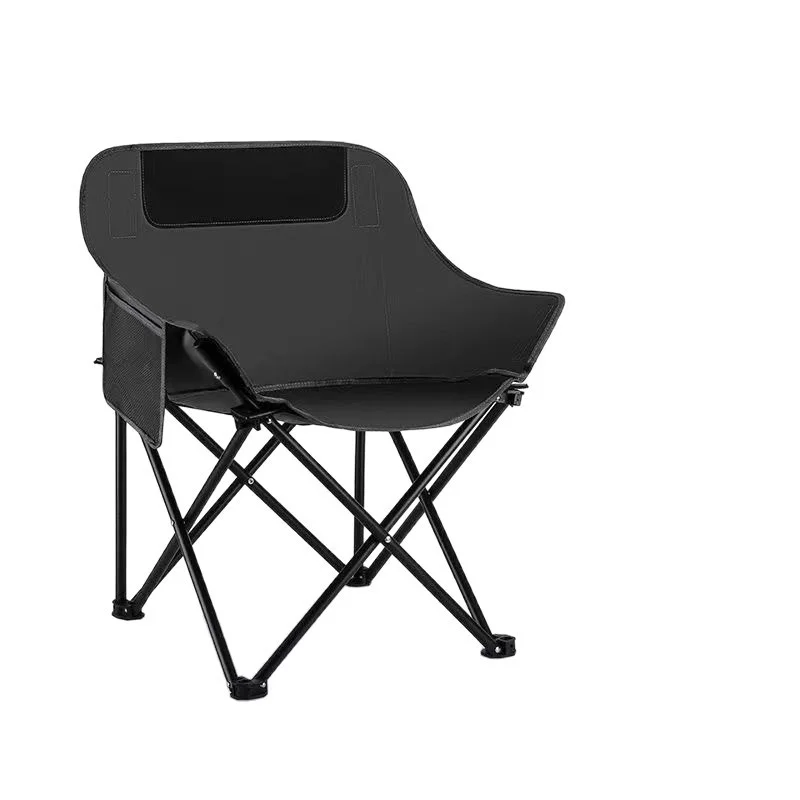 Sports Outdoor Camping Collapsible Lightweight Quick Open Low-Back Moon Folding Chair Storage Bag Oxford Fabric Picnics Beach