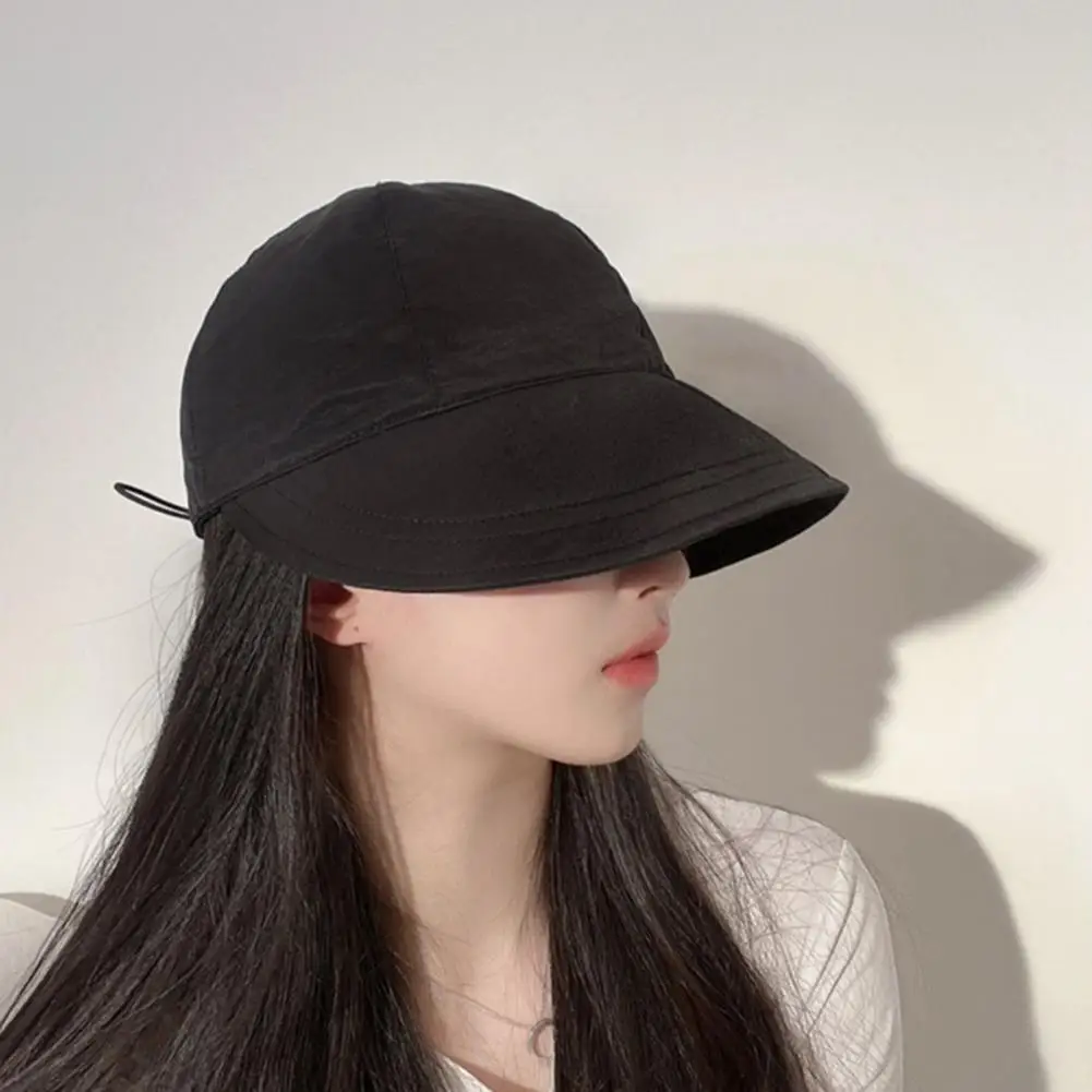 Practical Lady Sunscreen Hat Fashion Accessory Soft Sunscreen Hat Ladies Casual Sun Visor Fisherman Hat Outdoor Use