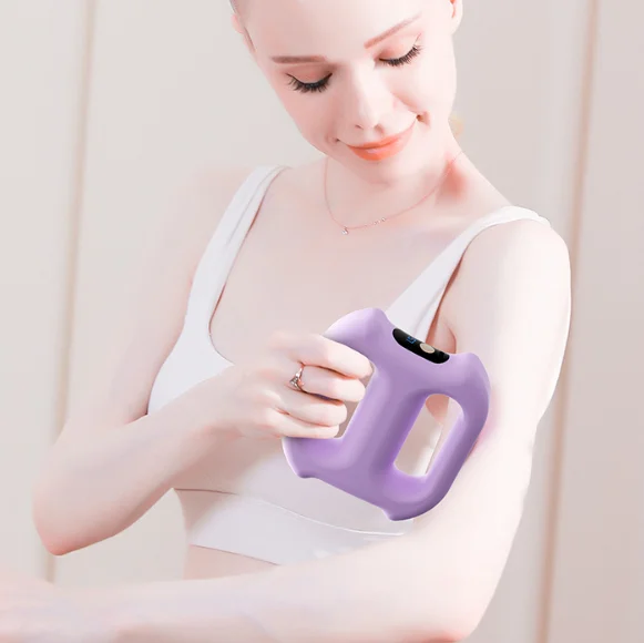Fascial gun double ring fitness massager magic device charging fat burning fascial ring mini vibration yoga gallery 1
