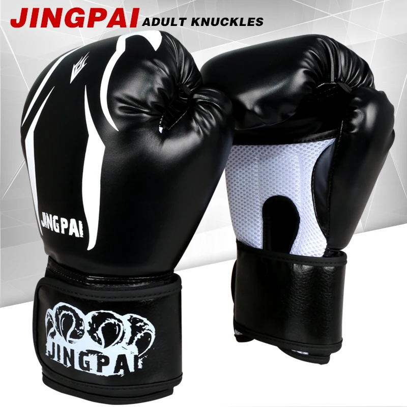 

3 Color Boxing Gloves Adult Male Female Guantes De Gloves Cuero Sparring Gloving Mitts Luvas De Boxeo Punching Bag Gloves TKD