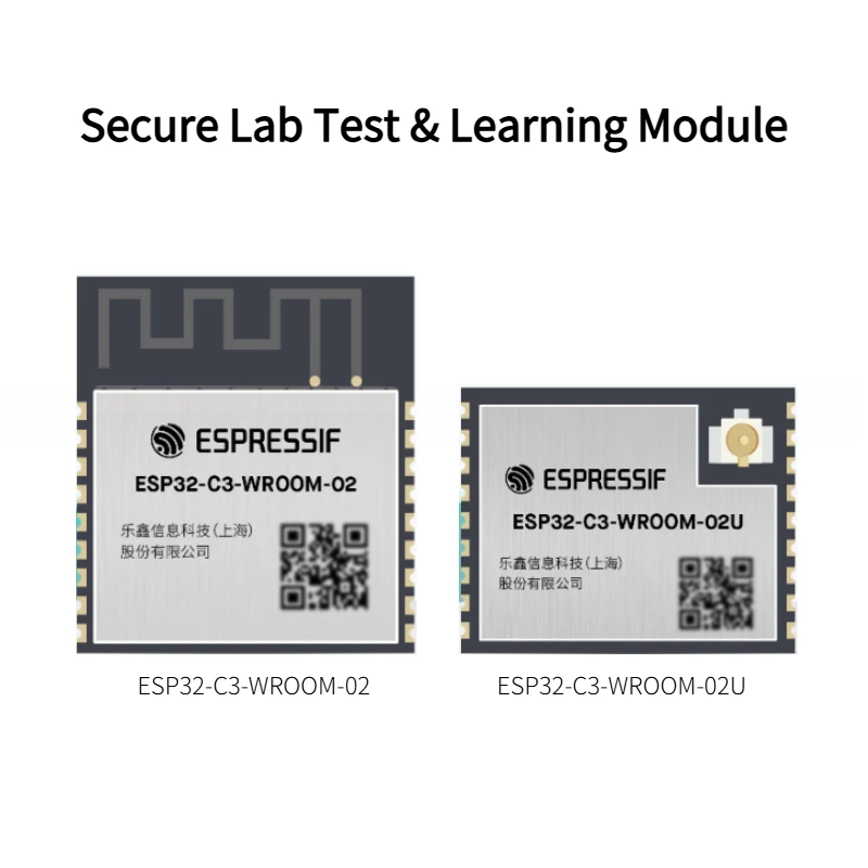 ESP32-C3-WROOM-02 & 02U RISC-V WiFi Bluetooth 5 Module 4MB Flash 15 GPIO for IoT Lab Teaching