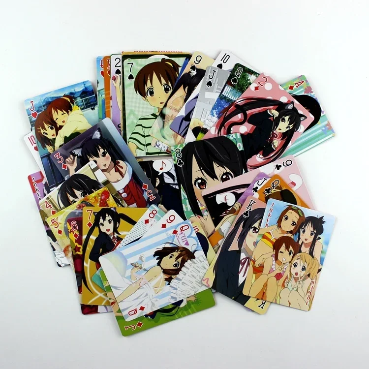 Anime K-ON! Hirasawa Yui Kotobuki Tsumugi  Akiyama Mio Poker Cards