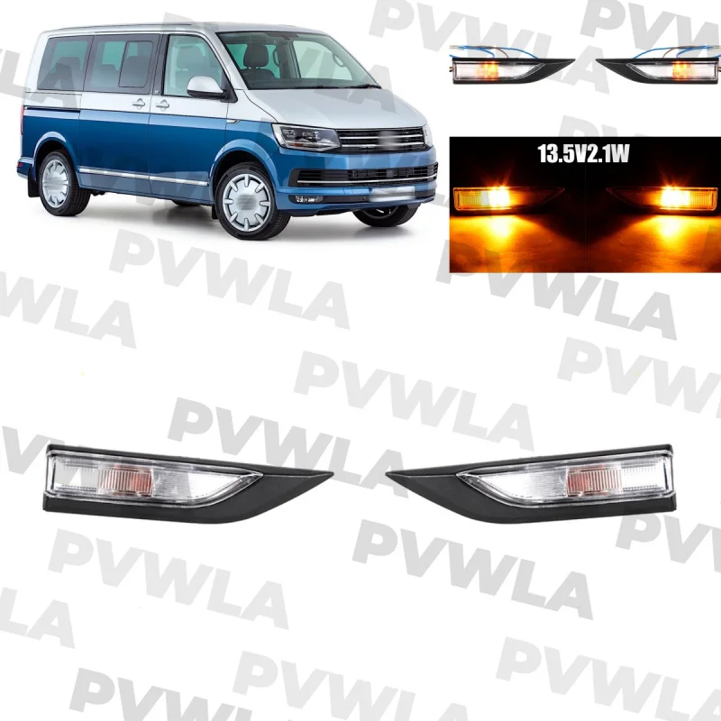 

For VW Transporter T6 Caravelle Multivan MK VI 2015 2016 2017 2018 2019 Halogen Bulbs Side Marker Turn Signal Light