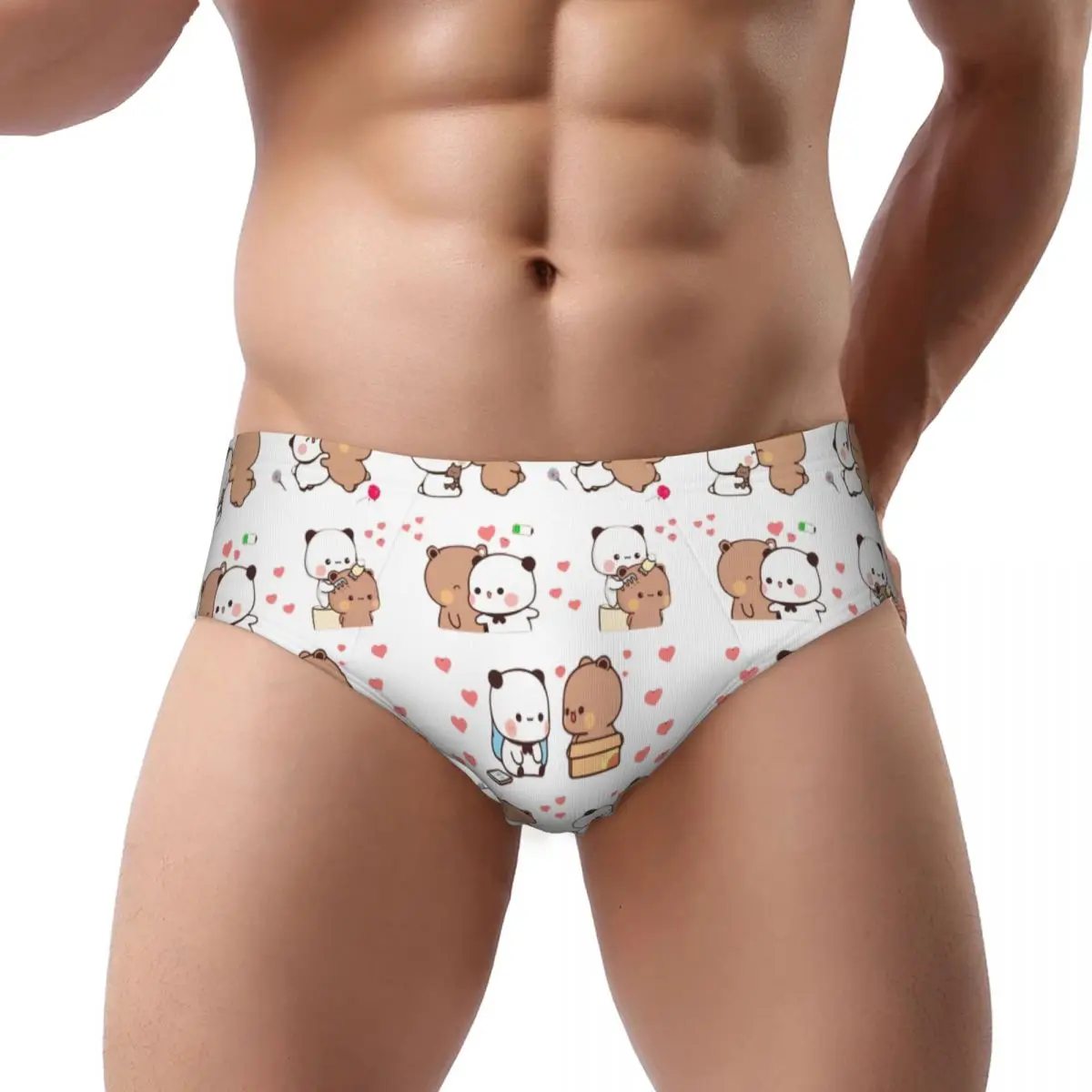 Custom Bubu Dudu Love Story Brief Panties Women Breathable Stretch Peach And Goma Underwear