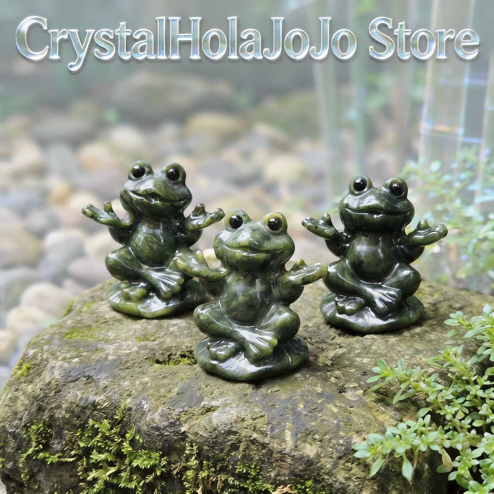 Natural Green Crystal Frog Carving Hand Carved Quartz Frog Animal Figurine Polished Mineral Desktop Home Decor Gift