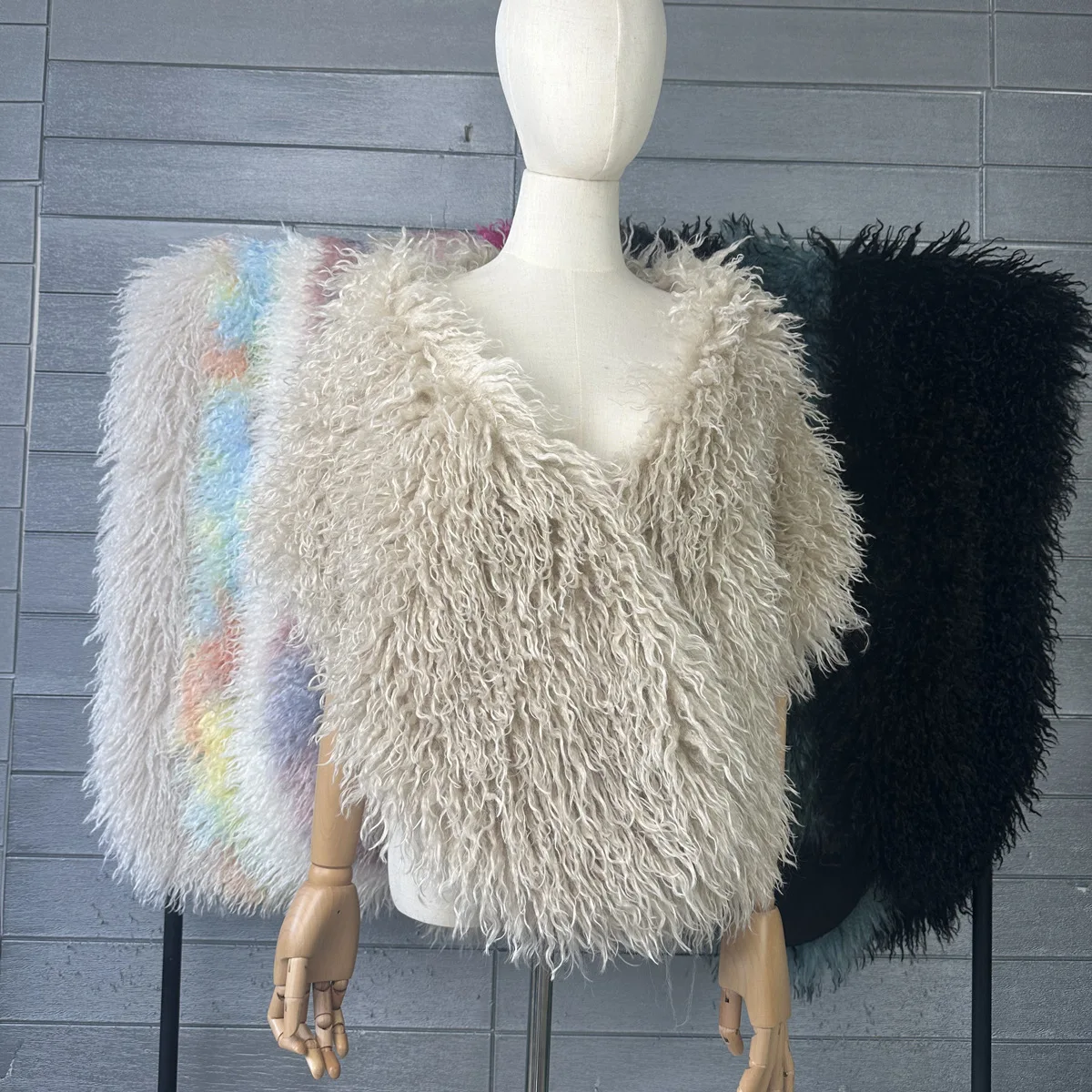 Women Cloak Coats Capes Faux Fur Coat Jackets Collar Ponchos Y2k Streetwear Jacket Elegant Loose Open Stitch Autumn Winter