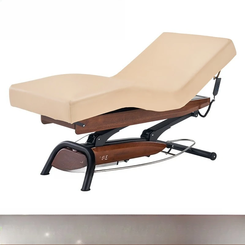 Beauty Spa Bed Thickened Soft Sponge Quick Touch Electric Lifting Bed, Beauty Salon Massage Bed