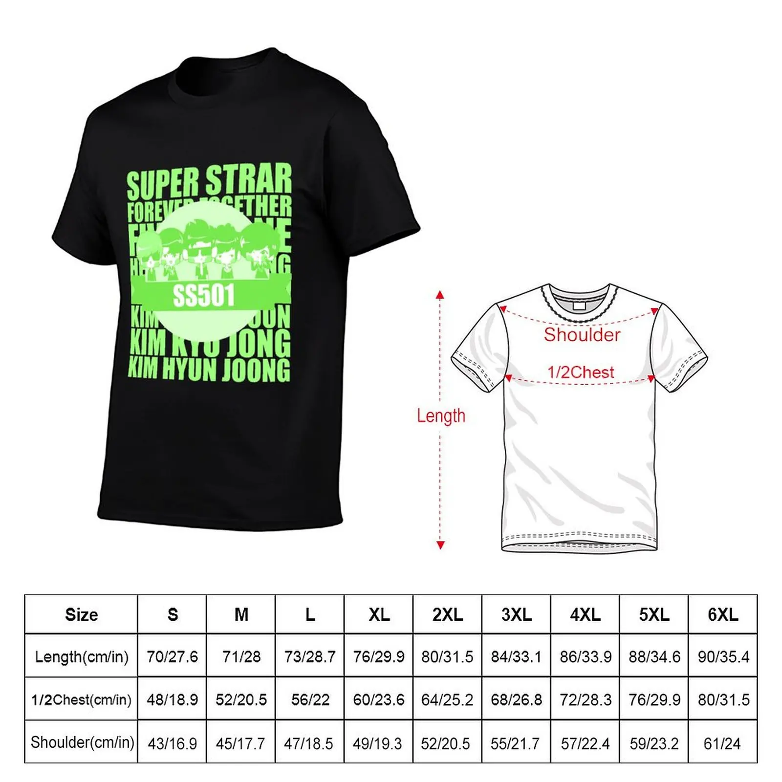 SS501 Chibi T-Shirt t shirts for man graphic tees man t shirt designer man graphic t shirt T-Shirt