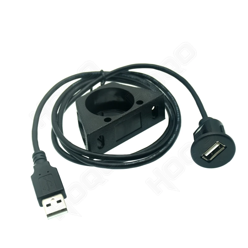 USB 3.0 wodoodporny wbudowany Adapter dokujący Panel deski rozdzielczej USB 3.0 męski do żeńskiego przedłużacz do ładowania motocykla