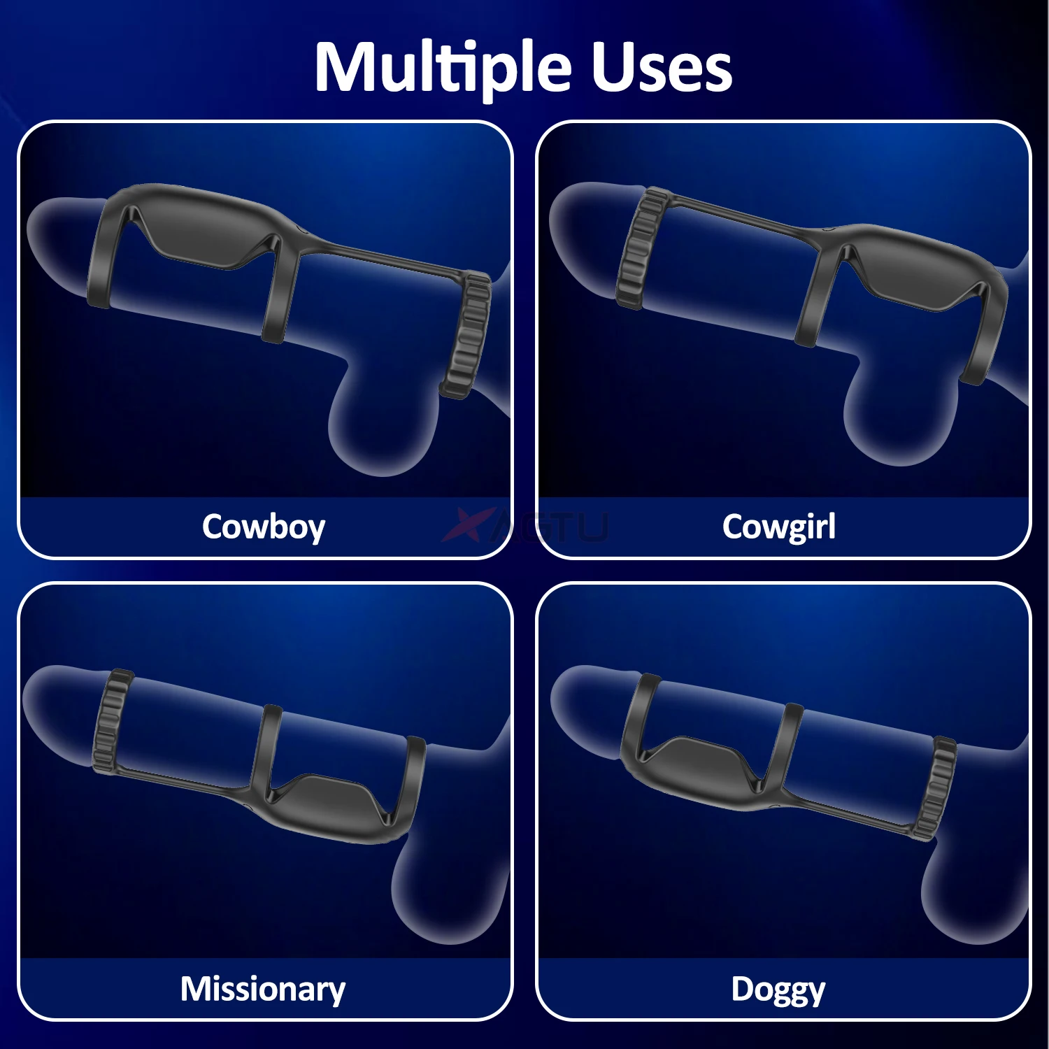 تهتز حلقة القضيب للرجال تأخير القذف خاتم الديك ذكر القضيب مدلك البظر G بقعة تحفيز الجنس لعب للأزواج