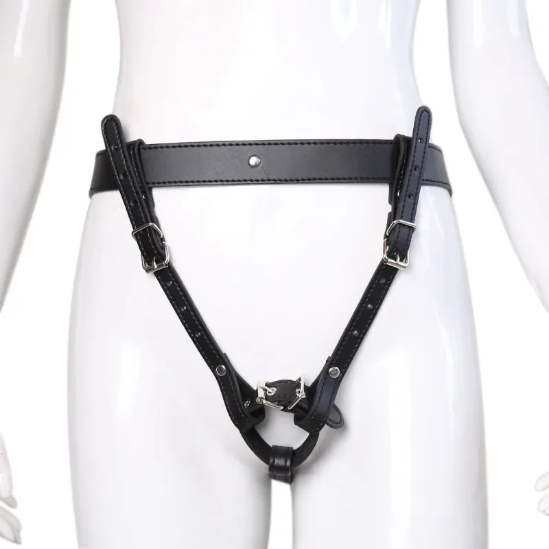 

BDSM Chastity Forced Orgasm Adjustable Belt For Vibrator Dildo Leather Bondage Strap-on Harness Sex Toys For Women Couples