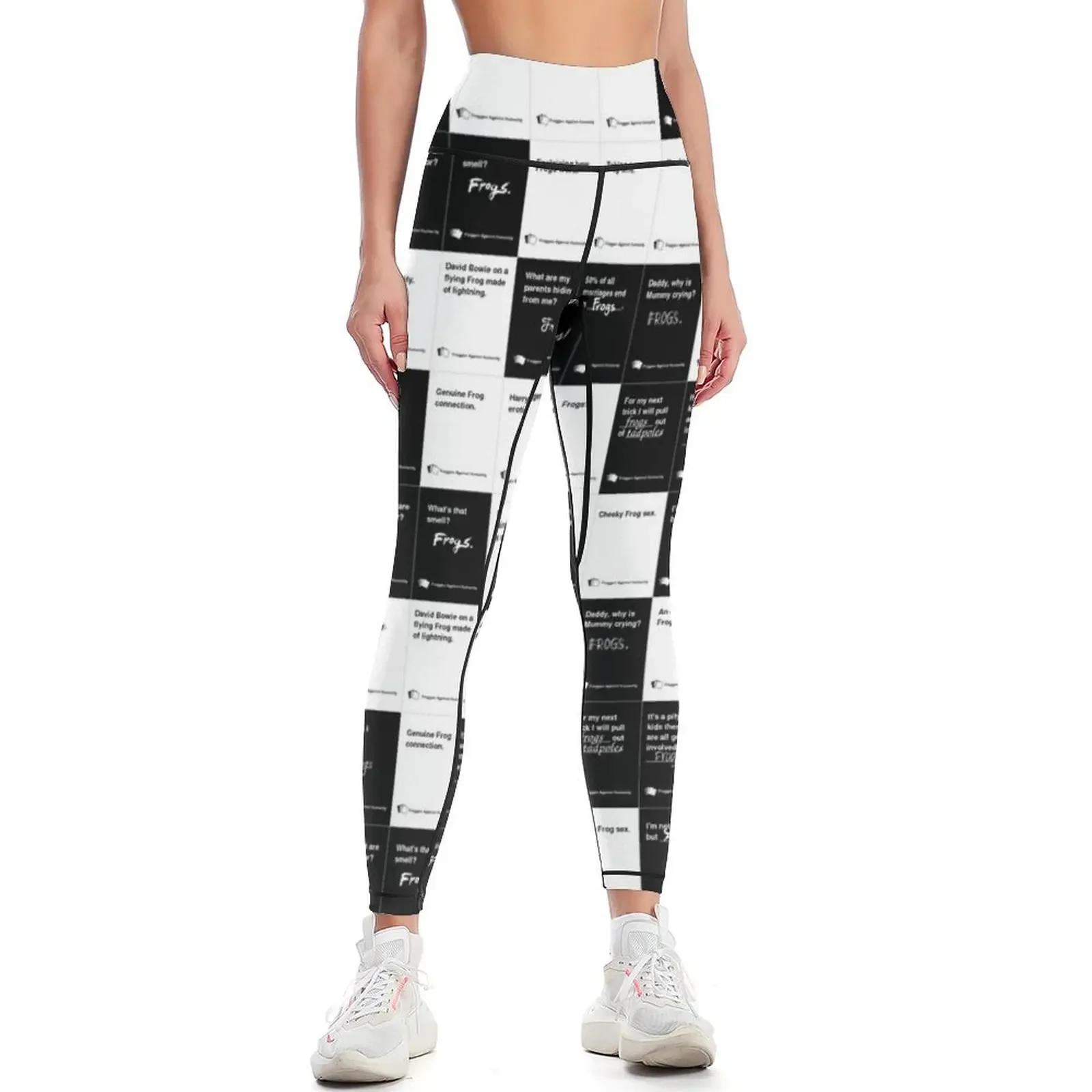 

Frogs Against Humanity Cards Leggings Pants sport Leginsy push up trousers Clothing fitness Womens Leggings