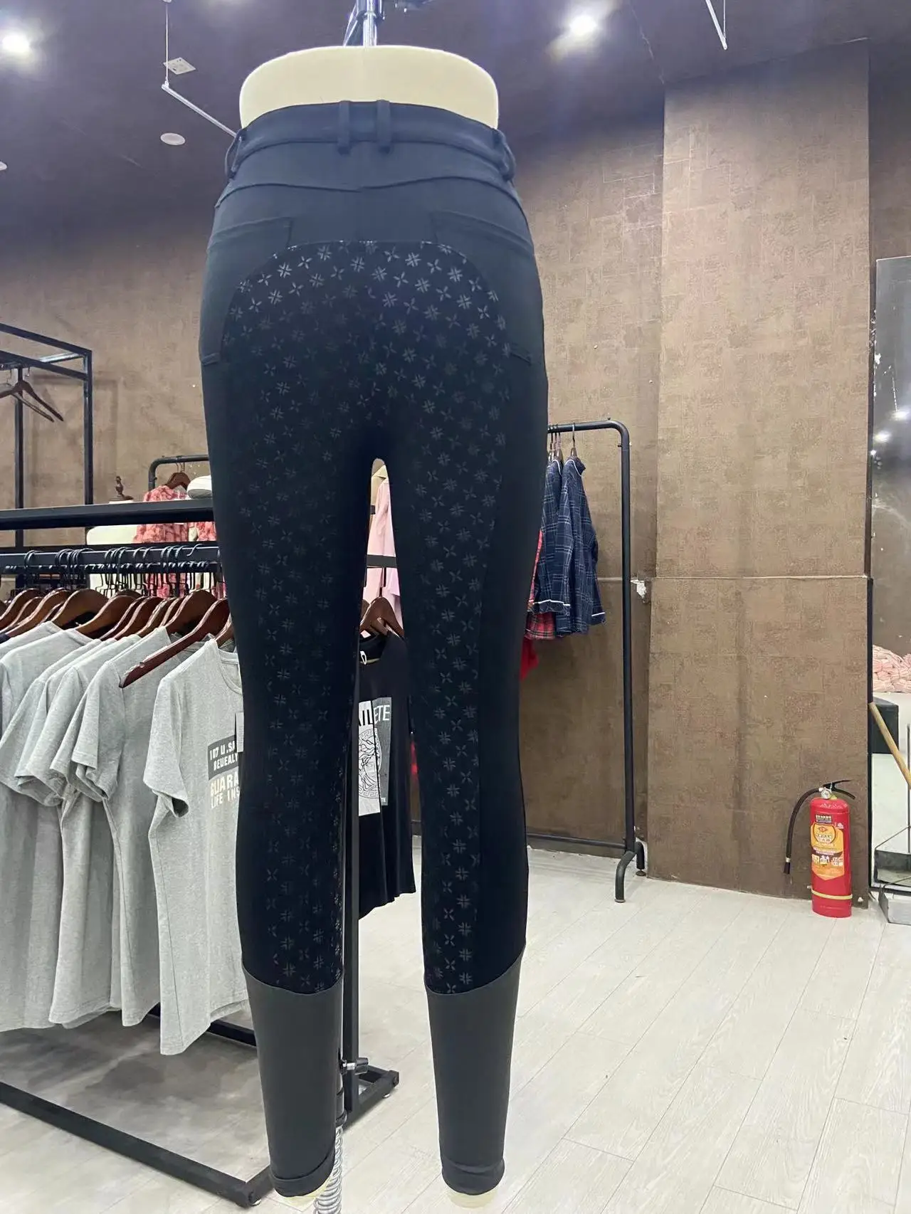 Nieuwe Vrouwen Paardensport Broek Hoge Taille Zak Draad Drukken Slim Fit Running Tight Sport Horse Rijbroek