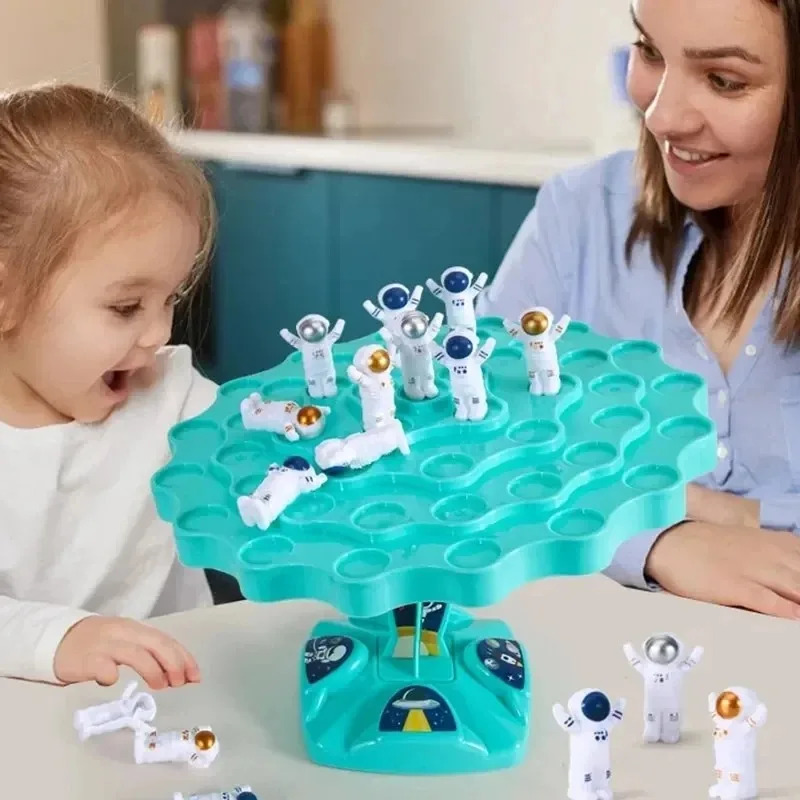 1 Sets Astronaut Balance Tree Toy~Kids Logic Thinking* Focus Training Interactive^ Balance Game Educational Strategic Board Game