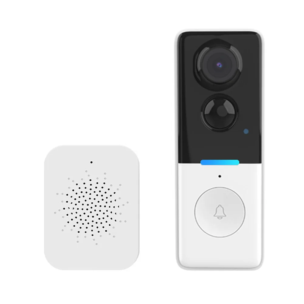 WiFi Enabled Smart Doorbell with Visual Screen Remote Mobile 1MP Camera and Cloud Storage for Home Entry Control