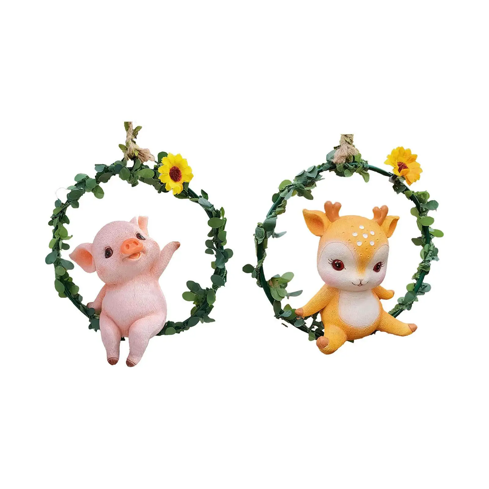 

Hanging Animal Statue Garden Decor for Living Room Indoor Outdoor Balcony