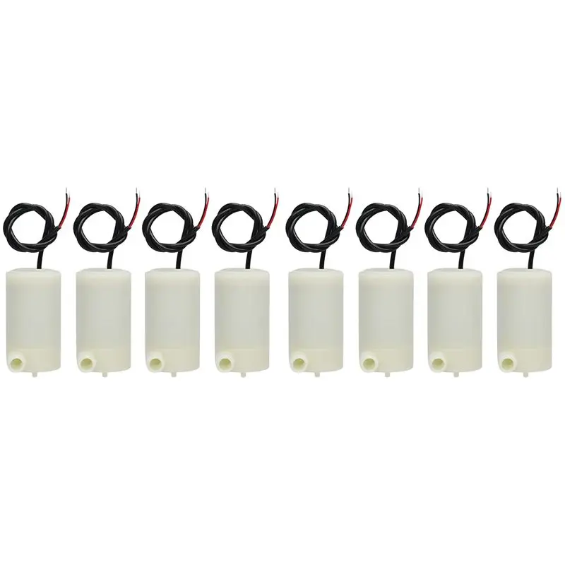 A36T-8 Pcs DC 3 V 5 V Micro-Submersible Mini Water Pump Fish Tanks Fountain Aquarium Set