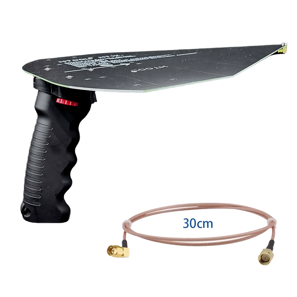 HTOOL Logarithmic Periodic Antenna HT12 100M-12GHz Lateral Antenna Gain 7-12dB Spectrum Oscilloscope
