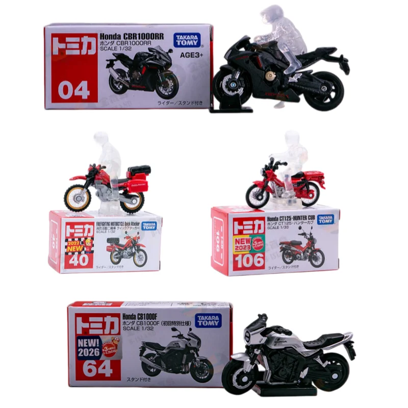

Коллекционная модель мотоцикла Takara Tomy Tomica из литого сплава, масштаб 1:32, Honda CBR1000RR, CT125 Hunter Cub, миниатюрный коллекционный транспорт