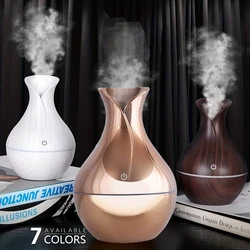 Difusor de aceites aromáticos con USB, humidificador de aceites esenciales, vaporizador, purificador de aire, cambio de 7 colores, luz LED nocturna, para la oficina y el hogar