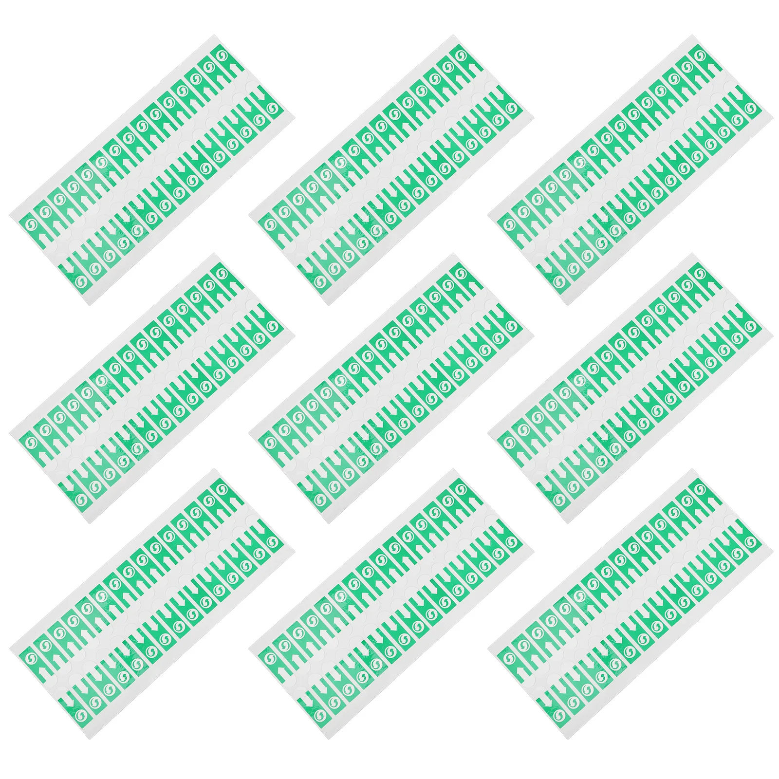 1000Pcs Arrow Seal Label Stickers Removable Adhesive Garbage Bag Seal Marking Arrow Label Opening Direction Sticker