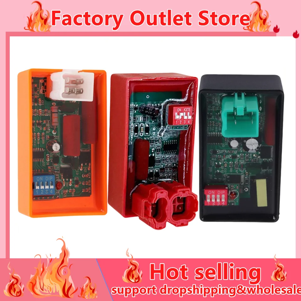 4/5/6 Pin AC CDI Racing Box DIP Switch Motorcycle Lgnition Speed For WAVE100 Racing YX140 CG125 CG150 Programmable CDI