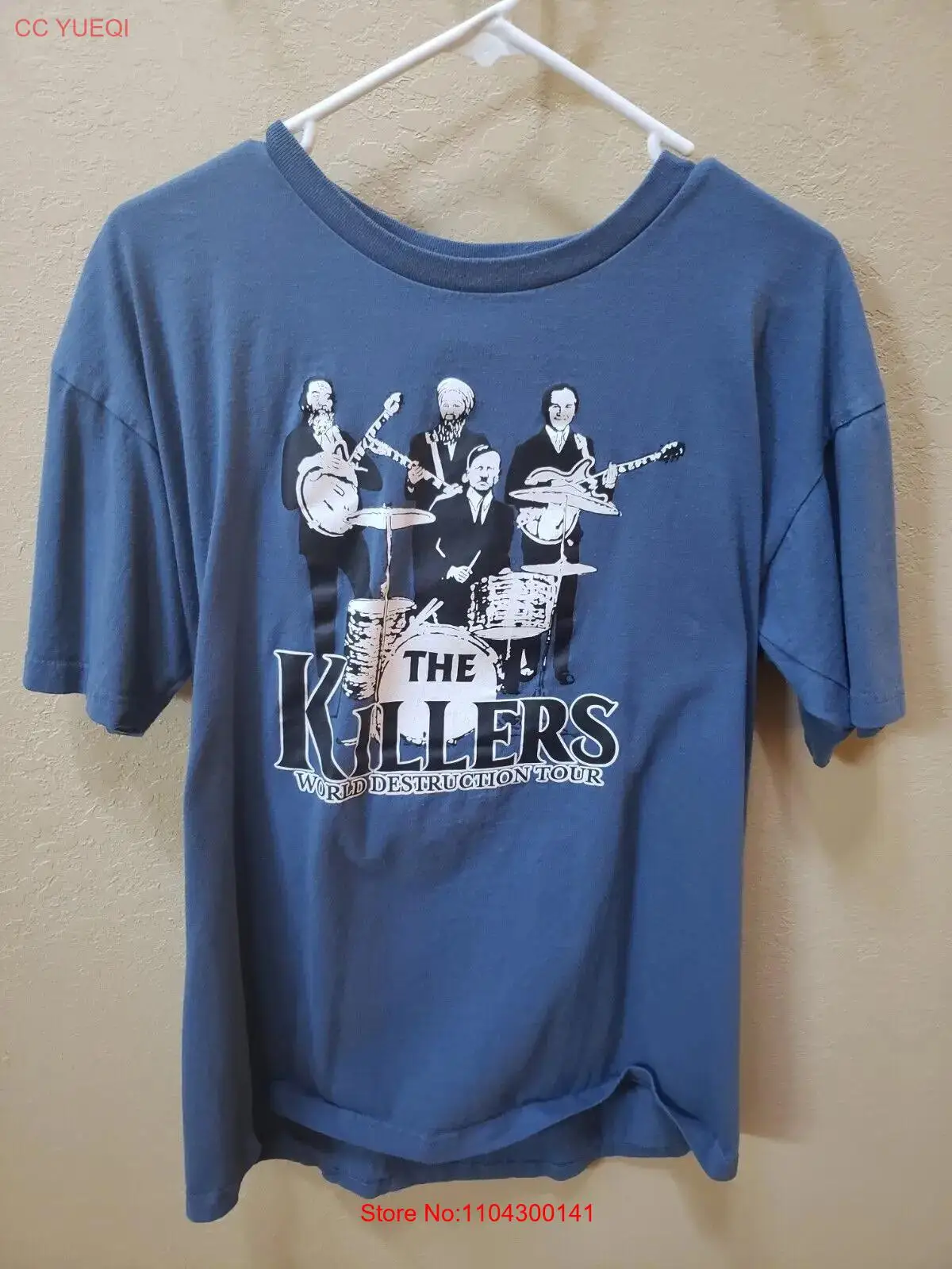 

Мужская футболка The Killers World Destruction Tour, размер XL, политическая пародия, с длинными или короткими рукавами