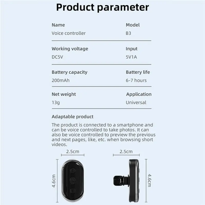 Wireless Bluetooth Selfie Stick Intelligent Voice Assisted Camera Mobile Selfie Stick Remote Control