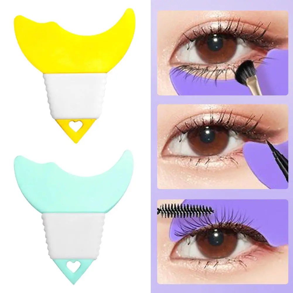 Eyeliner stencils herbruikbare siliconen eyeliner hulp mascara guard eyeliner oogmake-up tool voor vrouwen beginners N5K2