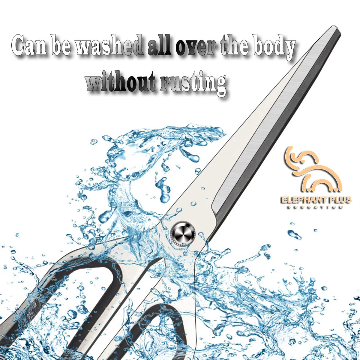1pc Anti Stick Anti Rust Scissors Office And Home Scissors Stainless Steel Tailoring Scissors Solid And Durable Alloy