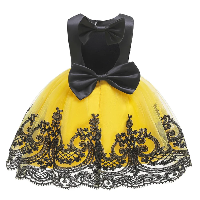 Baby Girl Dress Wedding Dress  Princess Dress Lace Skirt Bowknot Dresses Baby Girl Birthday Party Christening Princess Dresses