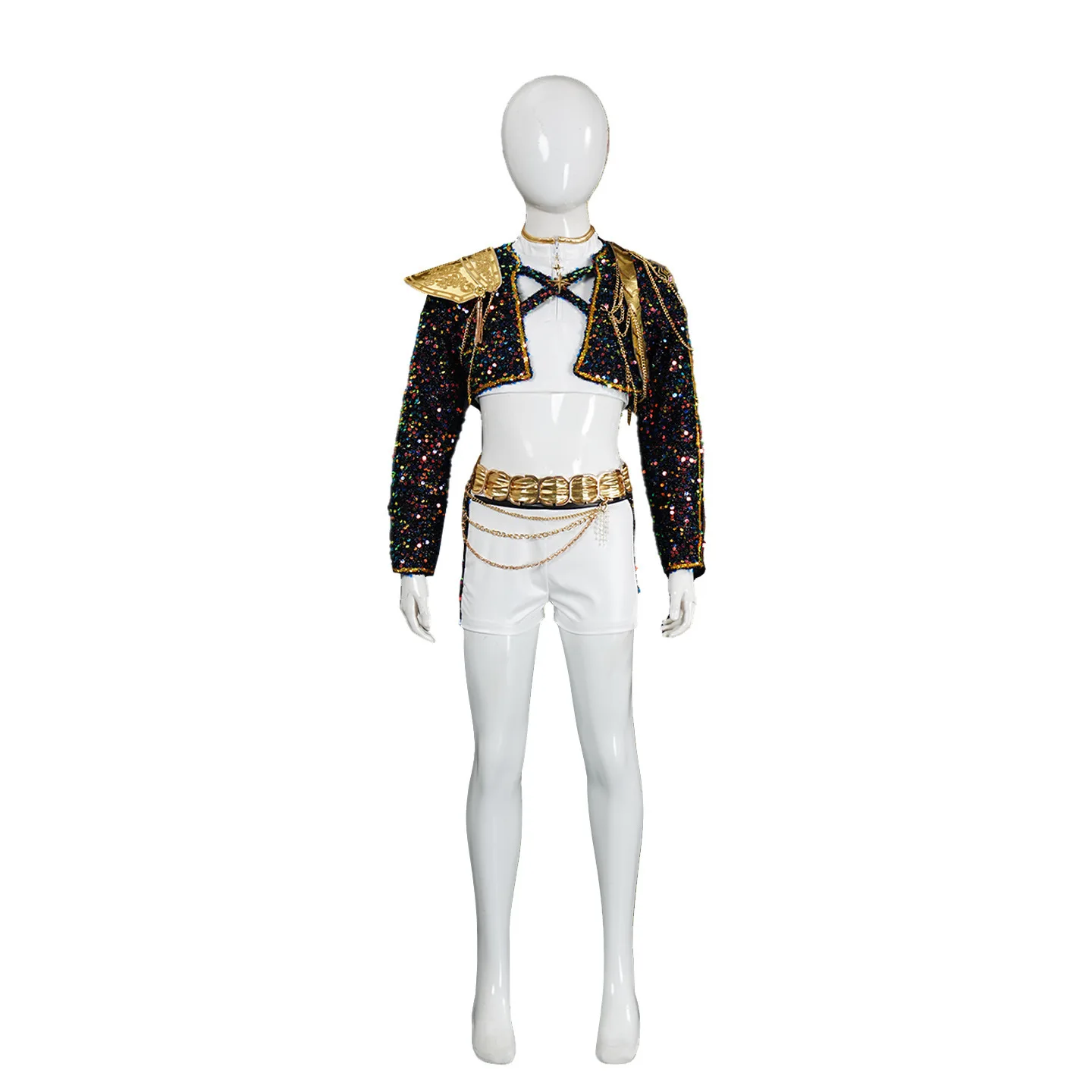 

K-POP Witch Hunter Girls Group Косплей Костюм Ром Черный Представление Сценический Костюм