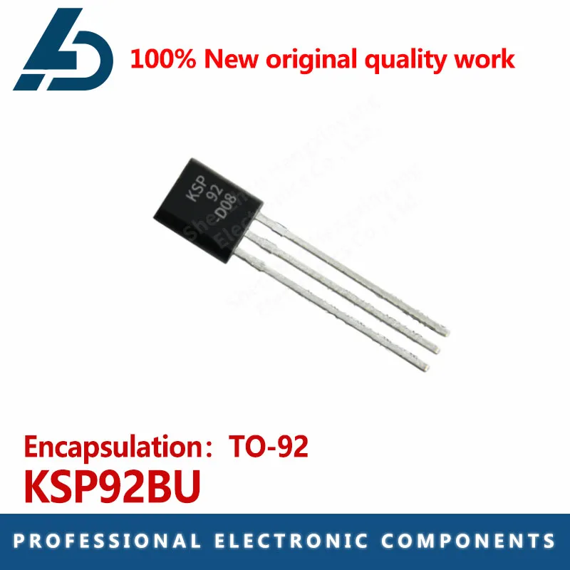 10PCS KSP92BU package TO-92 P-channel 300V 0.5A triode bipolar junction power transistor