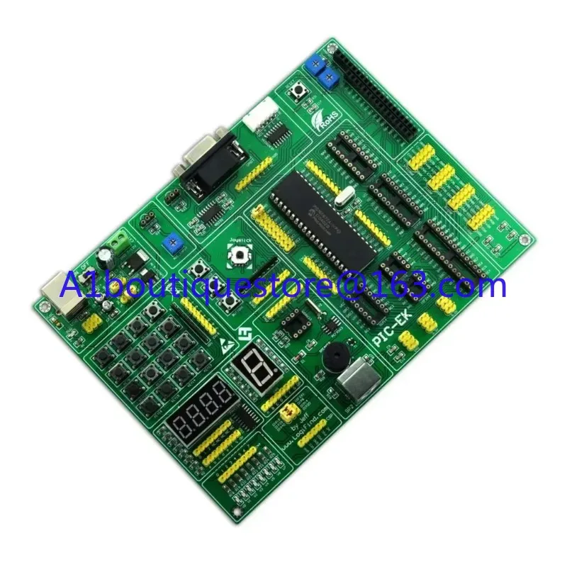 PIC Microcontroller Learning Development Board PIC-EK with PIC16F887 Microcontroller with Routines supports 8/14/18/20/28/40 pin