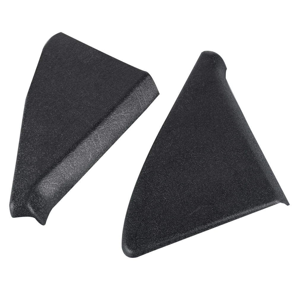 Black ABS 1 Pair Door Mirror Cover Trim Panel Mount Triangle Fit for Golf - - GLI MK2 191837993 191837994