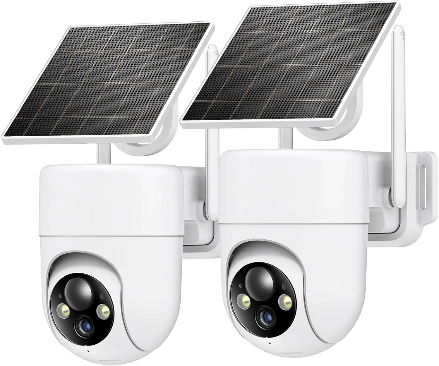 

2K Solar Wireless Outdoor Security Cameras, 360° View with Color Night Vision, 2.4GHz WiFi Compatible