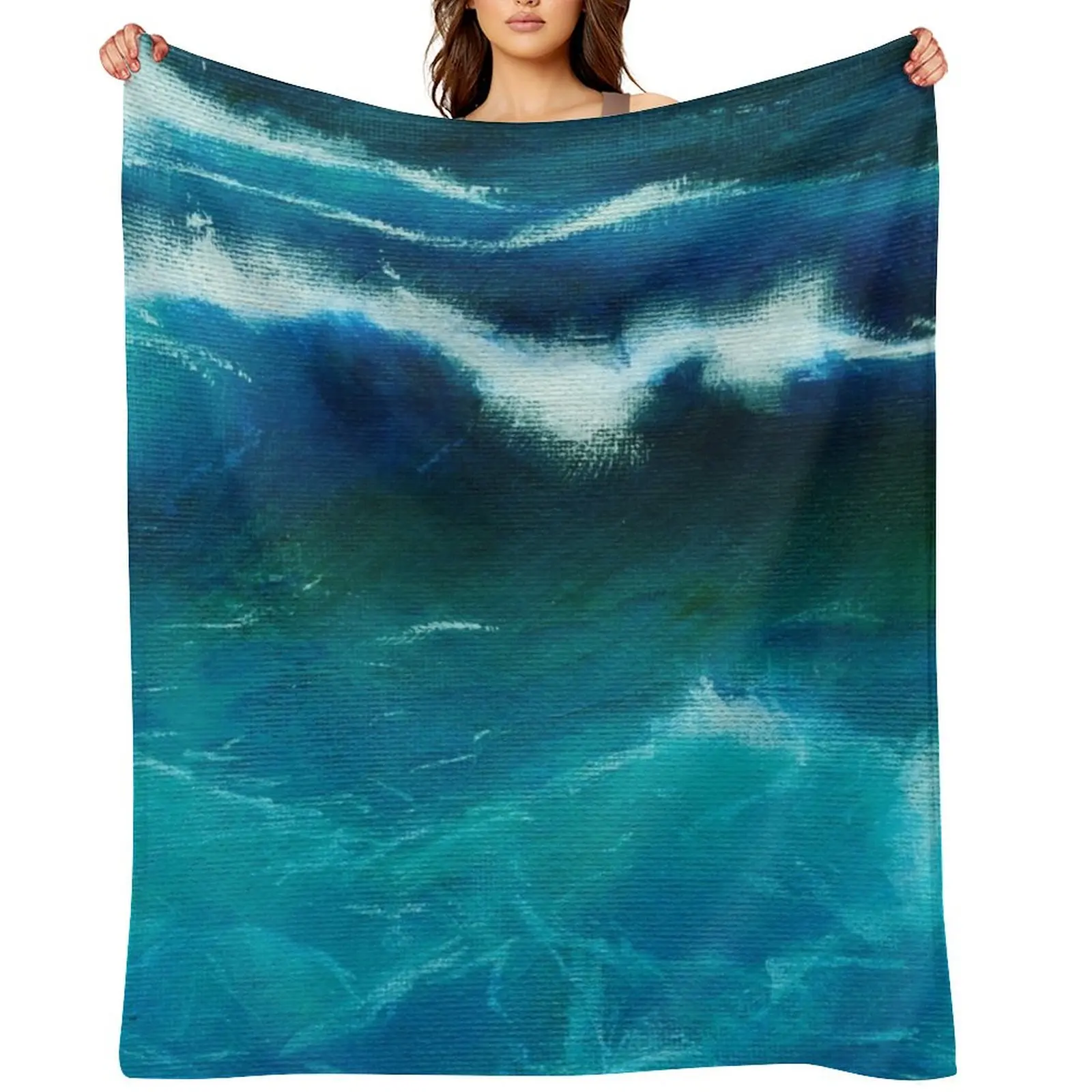 

Wave Form Study Throw Blanket Sofa Quilt Weighted Decorative Sofas Thin Blankets