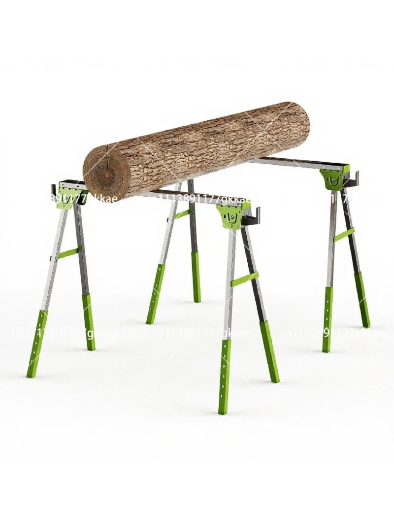 Foldable metal sawing wood rack saw horse bearing 1200kg multi-functional iron portable workbench shipped by default 2 units
