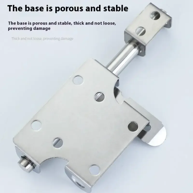 مزلاج باب من الفولاذ المقاوم للصدأ، مجموعة قفل مسامير منزلقة صلبة لتعزيز أمن المنزل #3