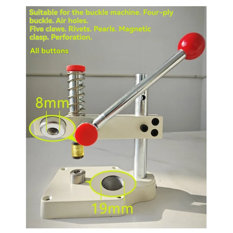 

B97A-Button Installation Machine Handmade Accessories Multifunctional DIY Covered Fabric Button Hand Pearl Cap Rivets