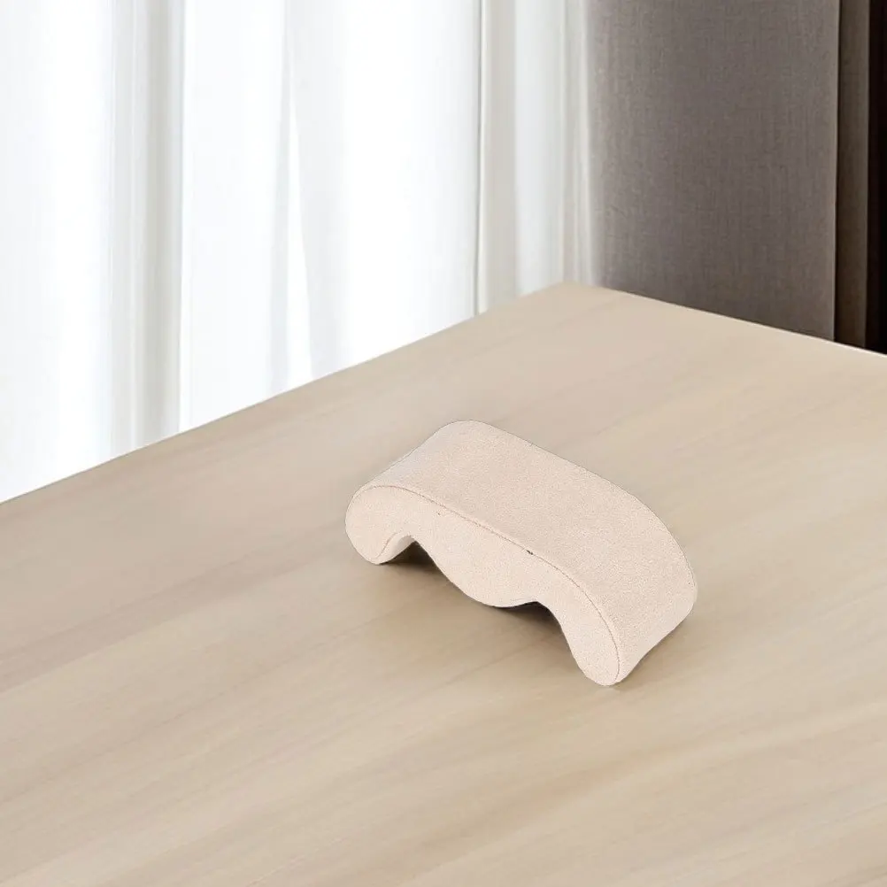 

2Pcs Long-Lasting Eva Suede Watch Pads 3.8x1.8x1.3 Portable Display Pillow for Watches Bracelets Home Travel Office Use