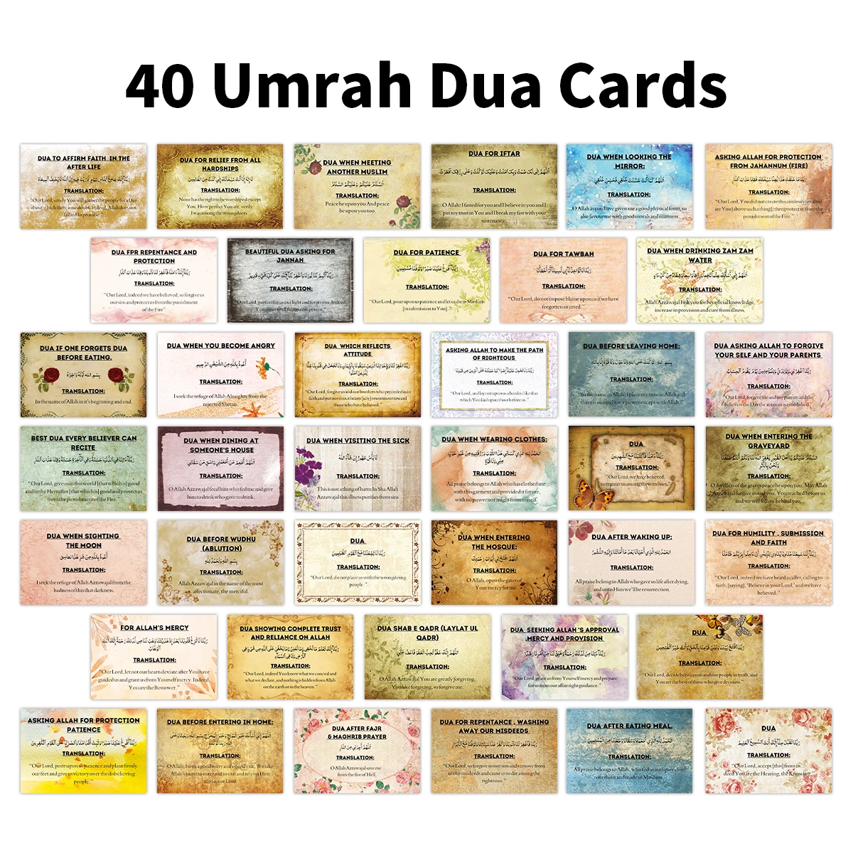 40Pcs Vintage Quran…