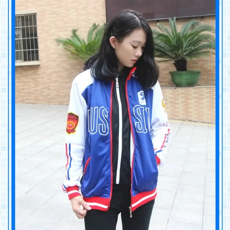 

◢2026Anime YURI!!! on ICE Cosplay Costumes Yuri Plisetsky Zipper Hoodied Outdoor Sportswear Zip Hoodie for Women and Mens◢*%