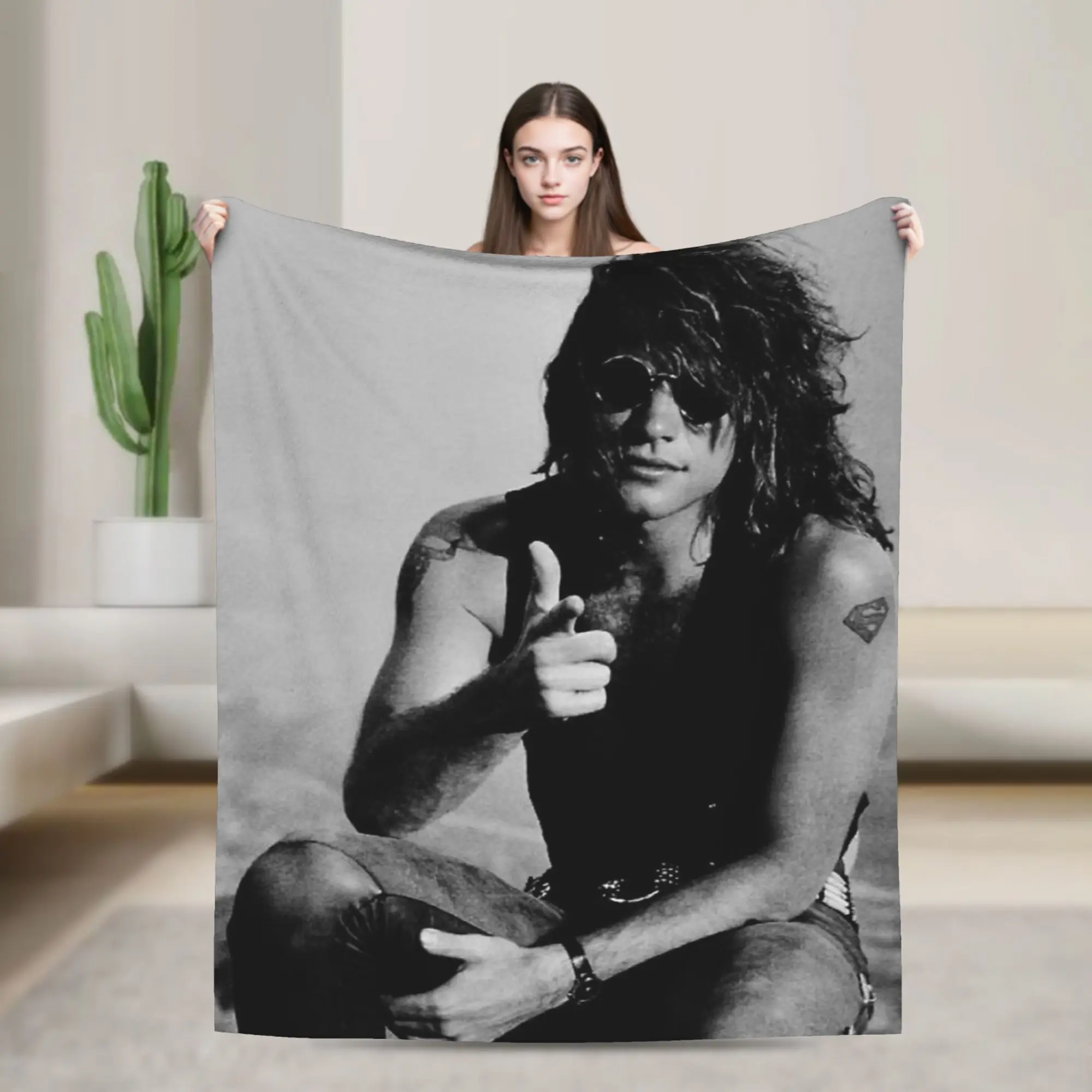 Cool Bons Jovis Blankets Velvet Printed  Multi-function Warm Throw Blanket for Bed Bedroom Bedding Throws